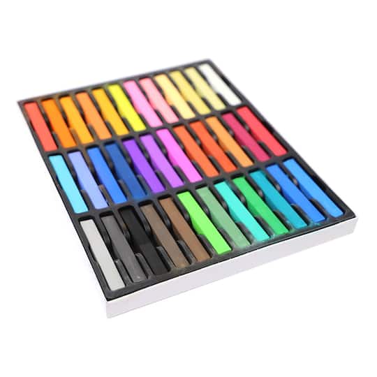 Pro Art® Vivid 36 Color Square Chalk Pastels